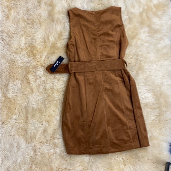 Lulus On My Way Up Brown Corduroy Belted Dress - Picture 5 of 9